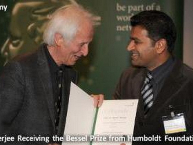 Professor Banerjee receives the Humboldt Foundation's Bessel Prize